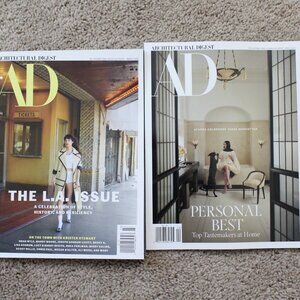 ARCHITECTURAL DIGEST MAGAZINE Lot Of 2 Mar, Apr 2026 The L.A. Issues Collection